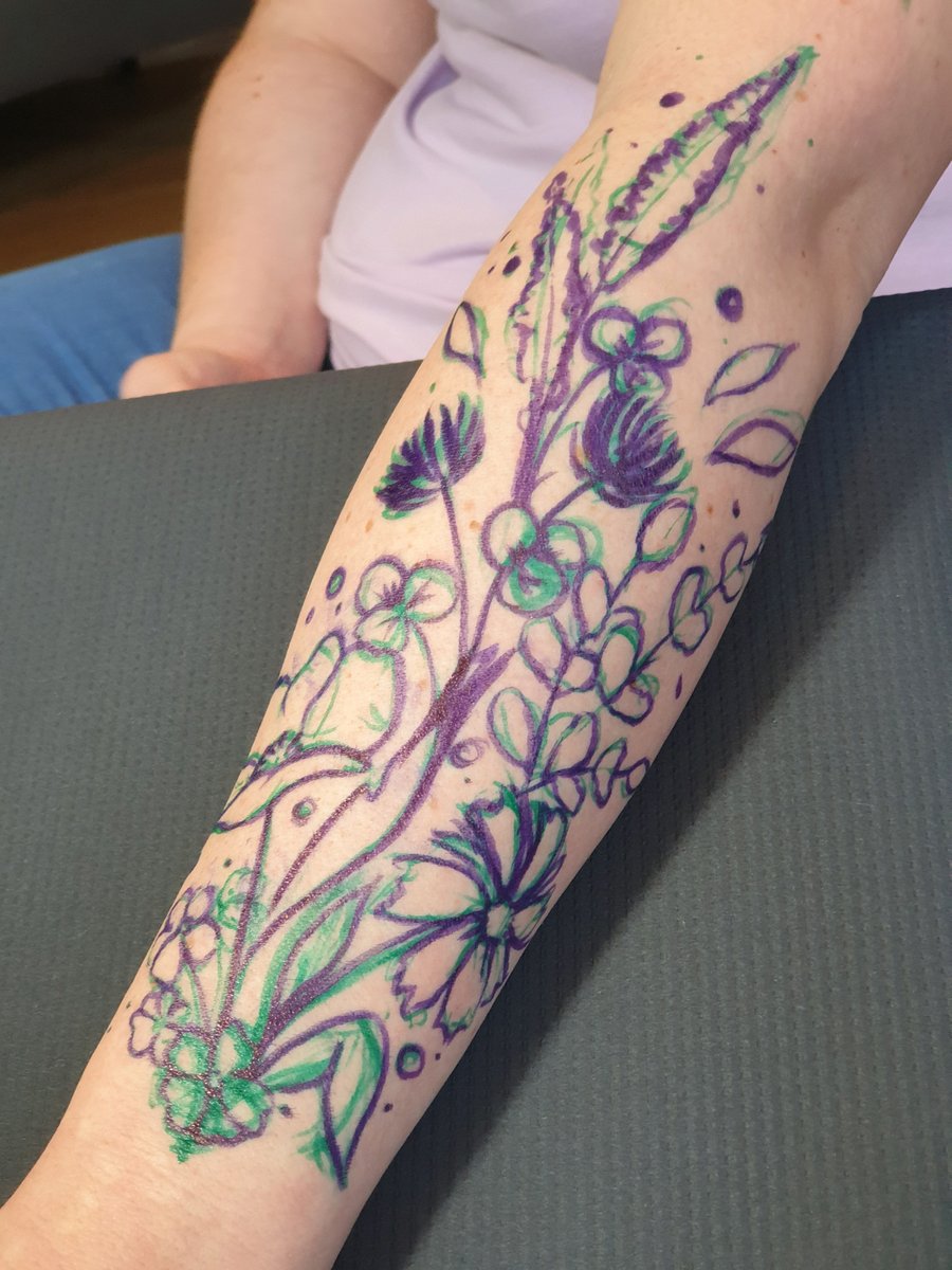 Black Owl -tatuaż-Abstrakcyjny-Graficzny / Sketch-Watercolor