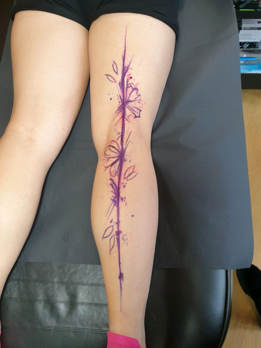 Black Owl -tatuaż-Abstrakcyjny-Geometryczny / Ornamenty-Graficzny / Sketch-Watercolor