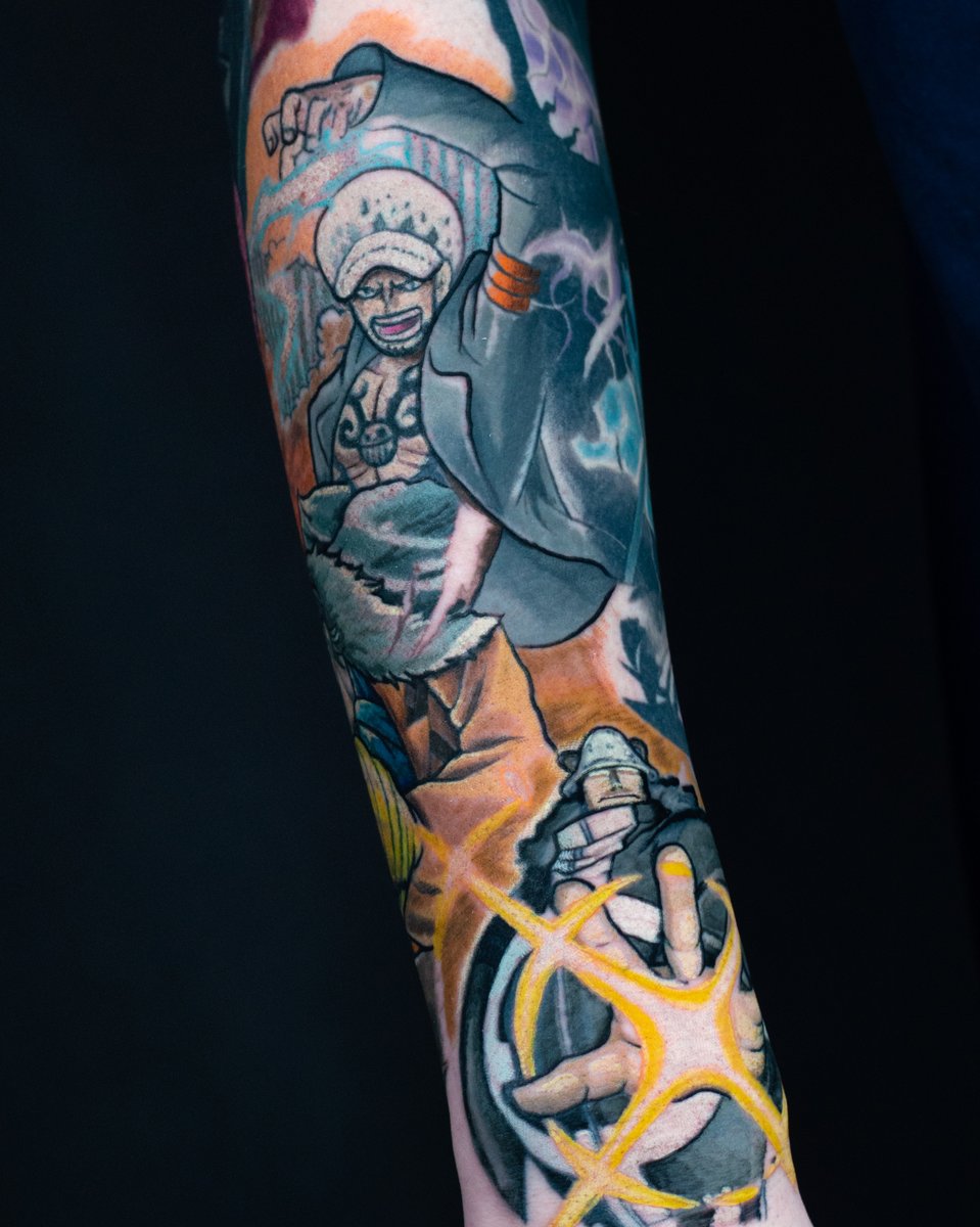 Thanks.Leo_Tattoo-tatuaż-onepiece-manga-Newschool / Graffiti / Cartoon