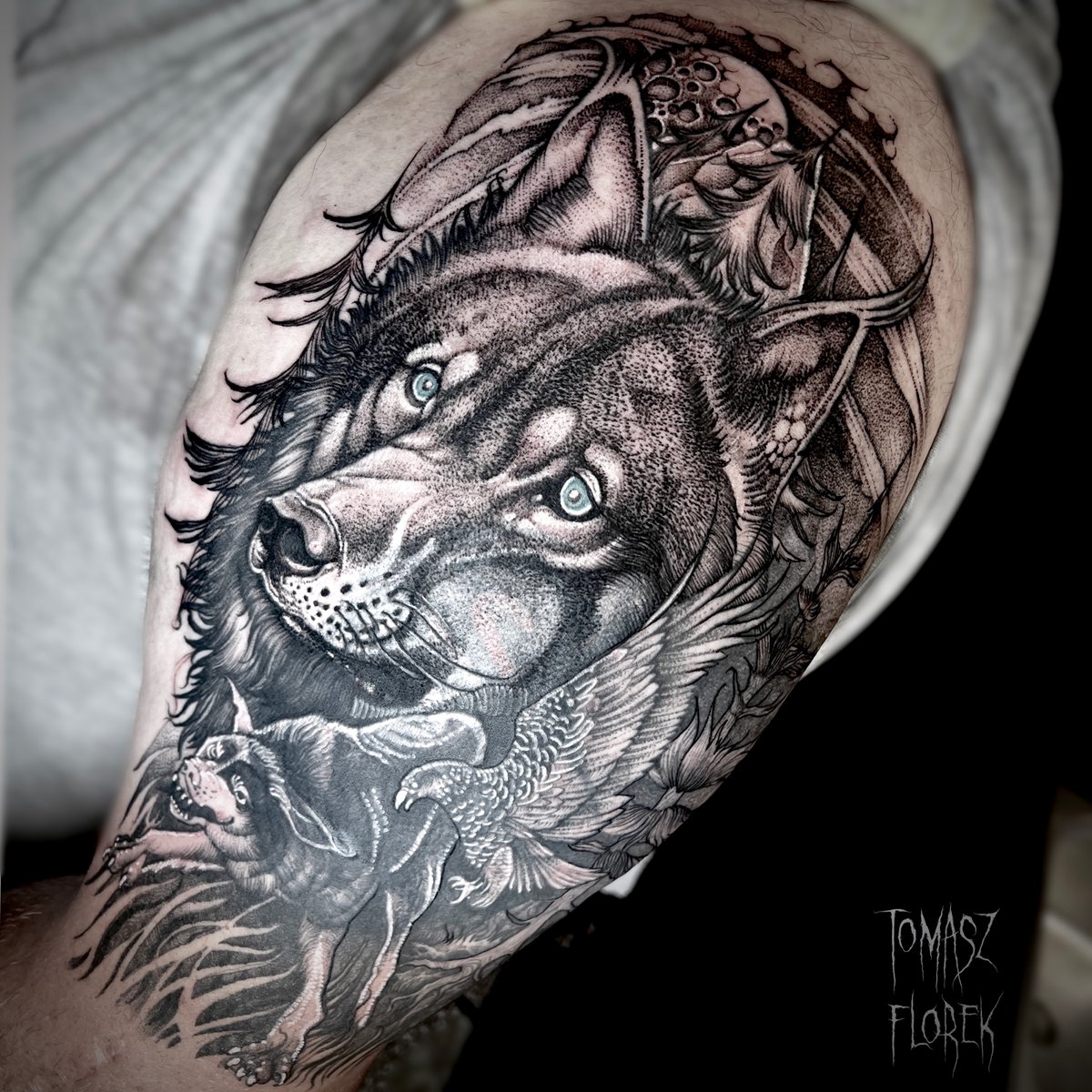 Tomasz Florek-tatuaż-Dotwork