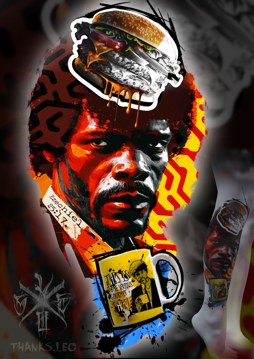 Thanks.Leo_Tattoo-wzór-tatuaz-warszawa-Abstrakcyjny-Newschool / Graffiti / Cartoon