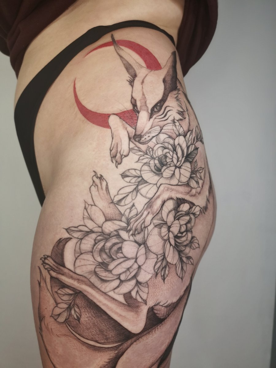 Karolina Smędzik-Borowiec -tatuaż-naruto-udo-Black & Grey-Graficzny / Sketch