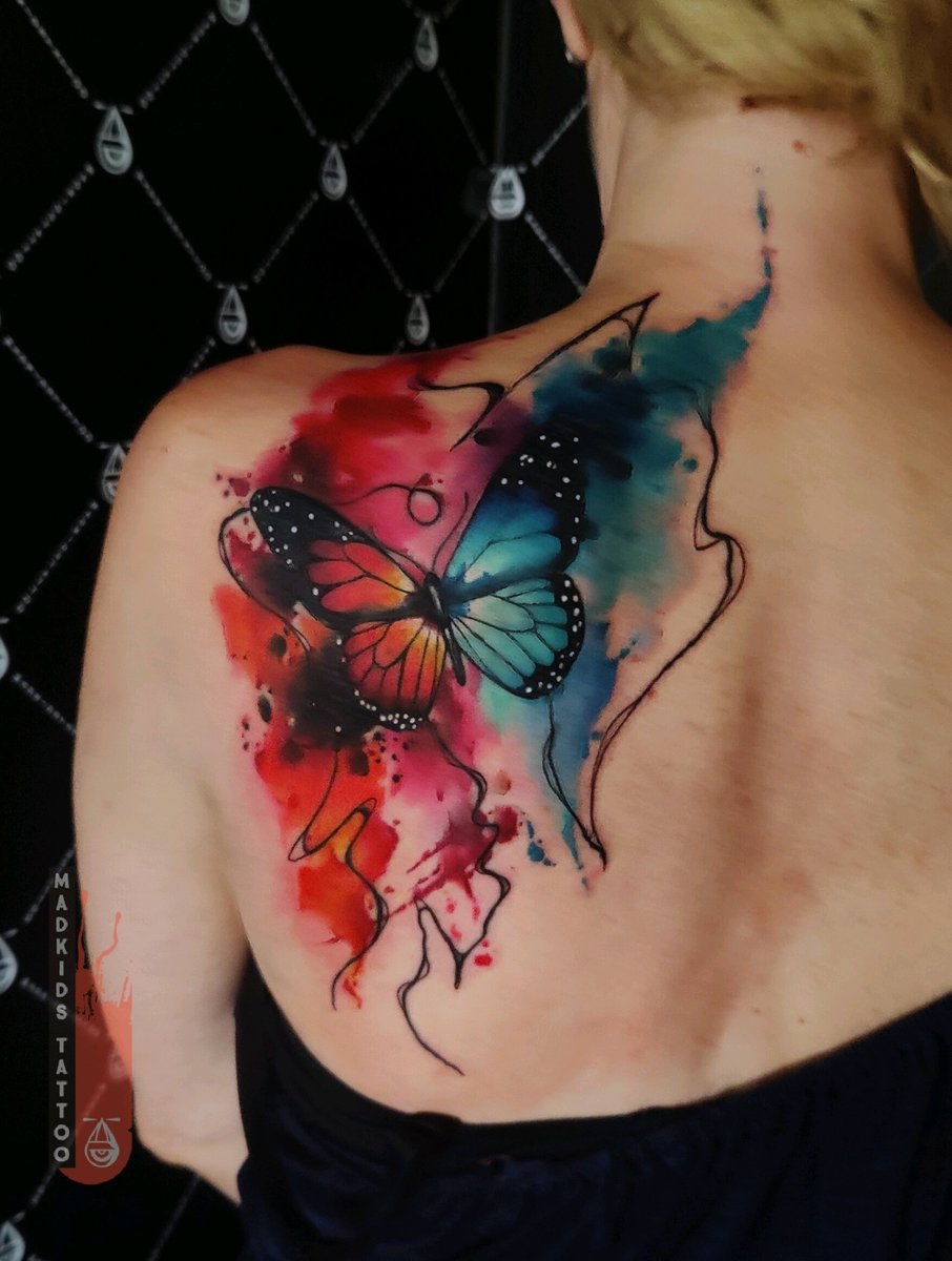 Piotr Sabuda-tatuaż-Watercolor