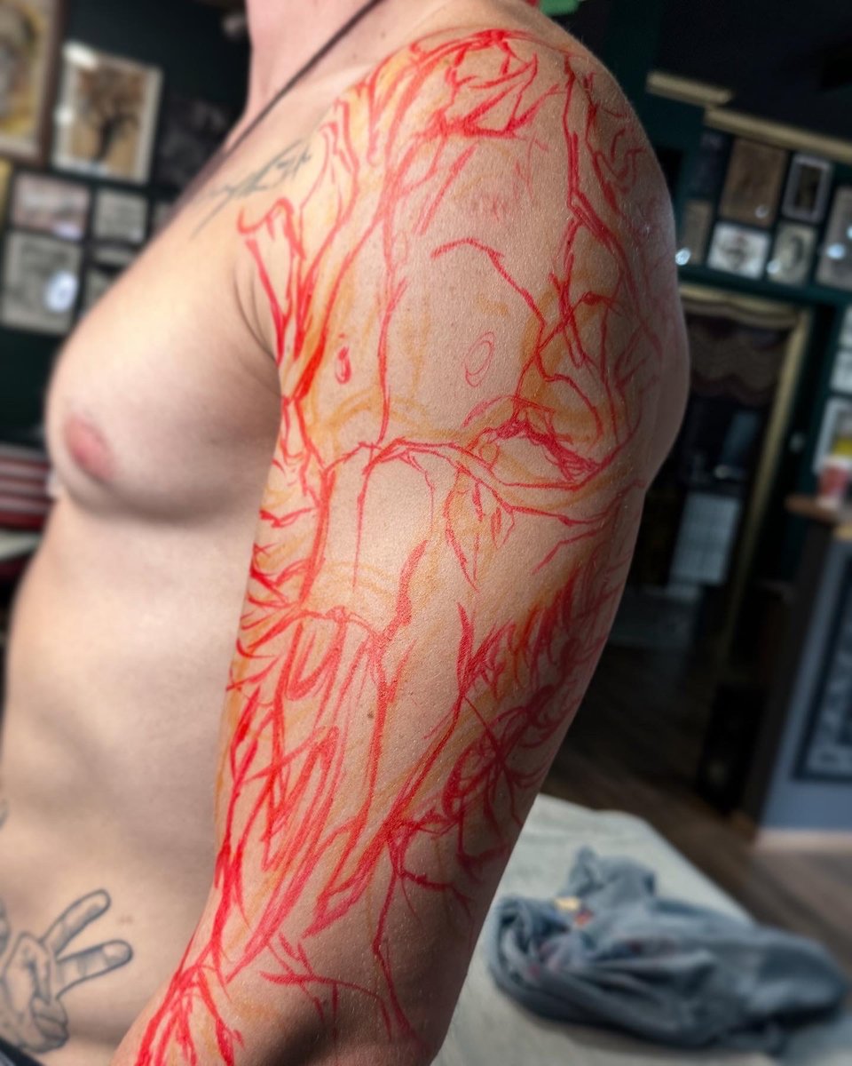 Szczuply ink -tatuaż-skull-Black & Grey-Blackwork / Blackout-Graficzny / Sketch