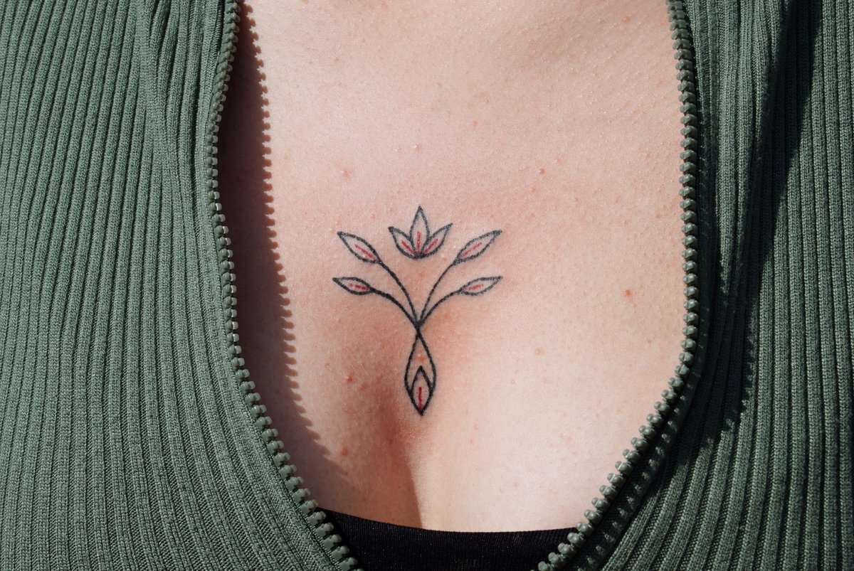 Bemuszenko Handpoke-tatuaż-ornament-roślina-Geometryczny / Ornamenty-Handpoke-Line work / Fineline / Outline
