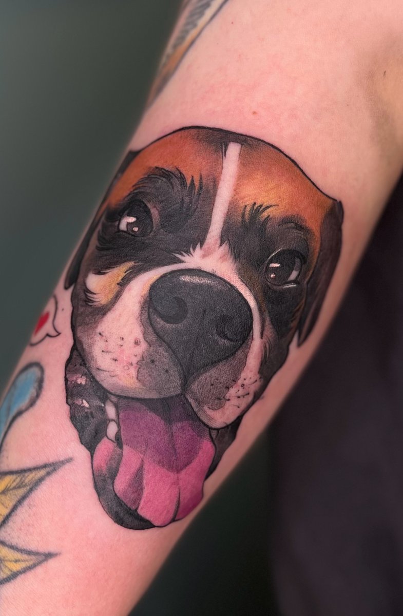 Martyna Zuza Zua Bogusz -tatuaż-dog-dogtattoo-Newschool / Graffiti / Cartoon