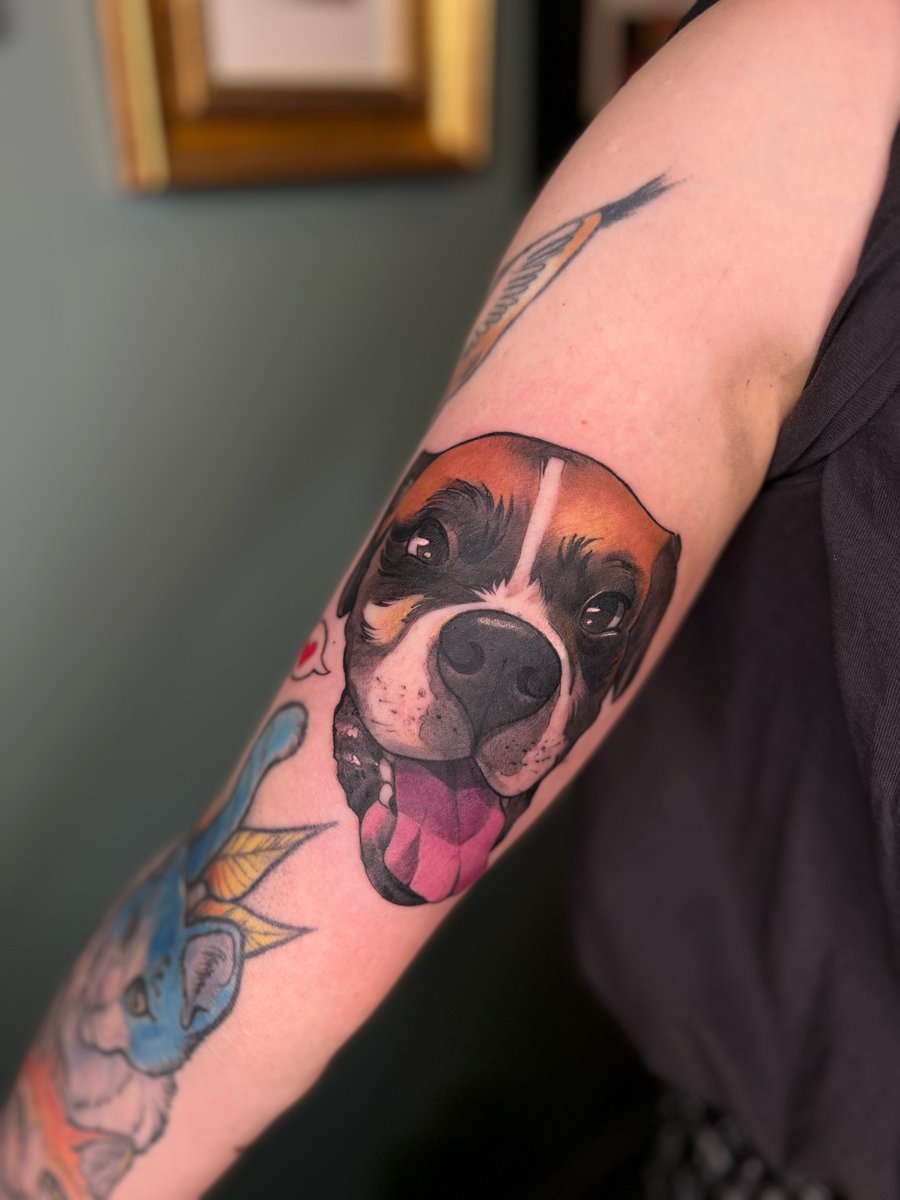 Martyna Zuza Zua Bogusz -tatuaż-dog-dogtattoo-Newschool / Graffiti / Cartoon