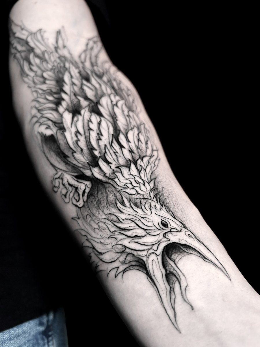 Bartosz Koszela-tatuaż-sketch-szkic-Black & Grey-Graficzny / Sketch-Line work / Fineline / Outline