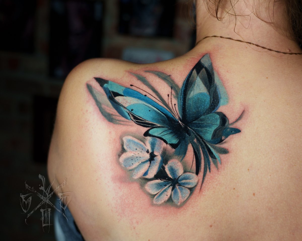 Thanks.Leo_Tattoo-tatuaż-tattoo-tatuażwarszawa-Abstrakcyjny-Realizm-Watercolor