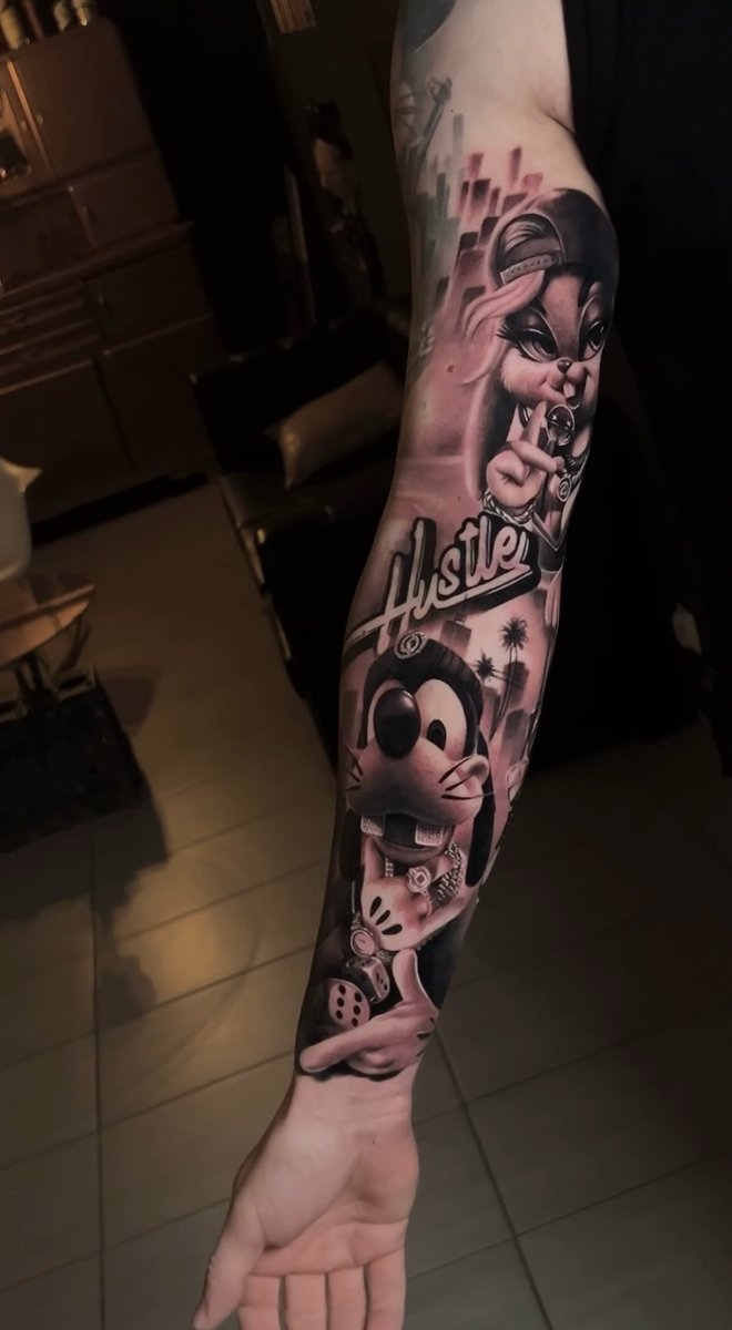 Igor Lubetzky-tatuaż-cartoon-lola-Black & Grey-Newschool / Graffiti / Cartoon-Realizm