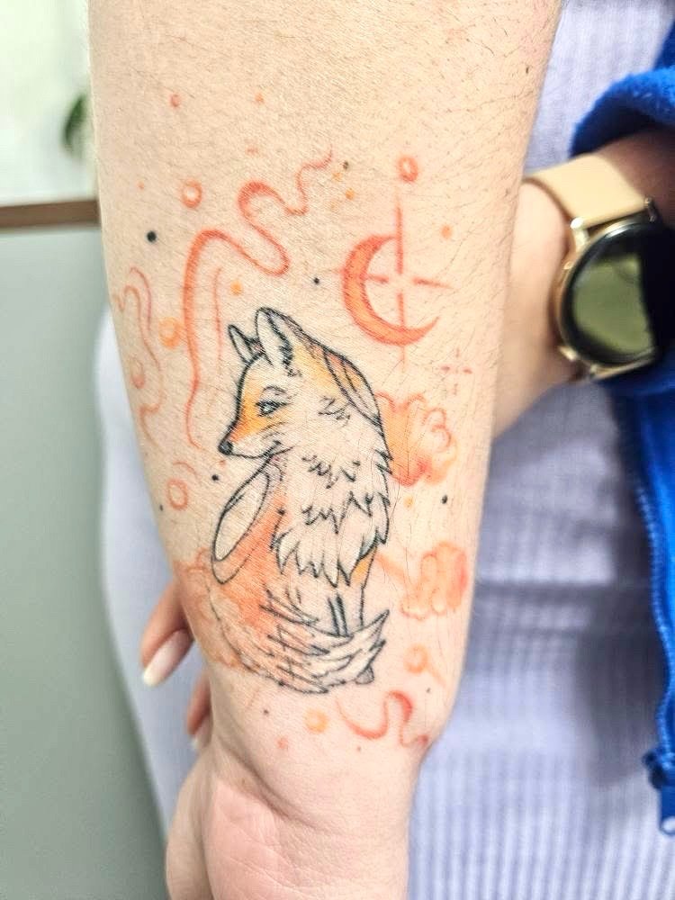 Keroina-tatuaż-Graficzny / Sketch-Watercolor