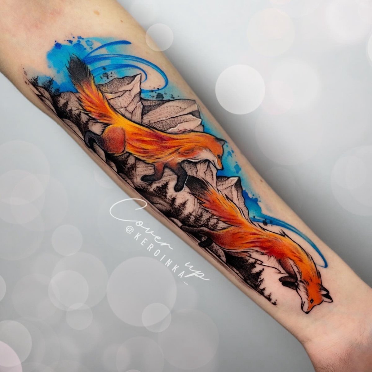 Keroina-tatuaż-Graficzny / Sketch-Watercolor