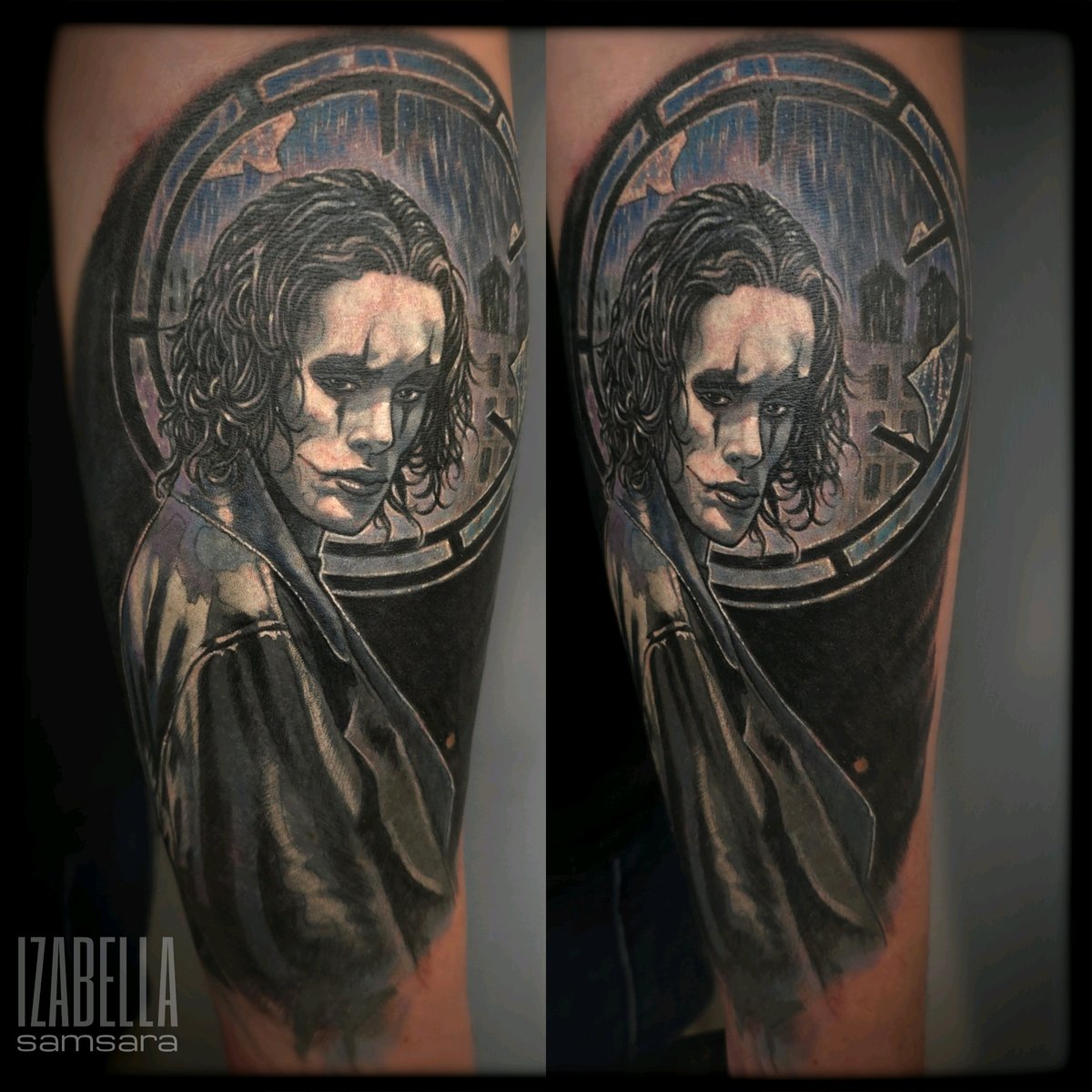 Izabela Solarz-tatuaż-coverup-kruk-Realizm-Surrealizm / Horror