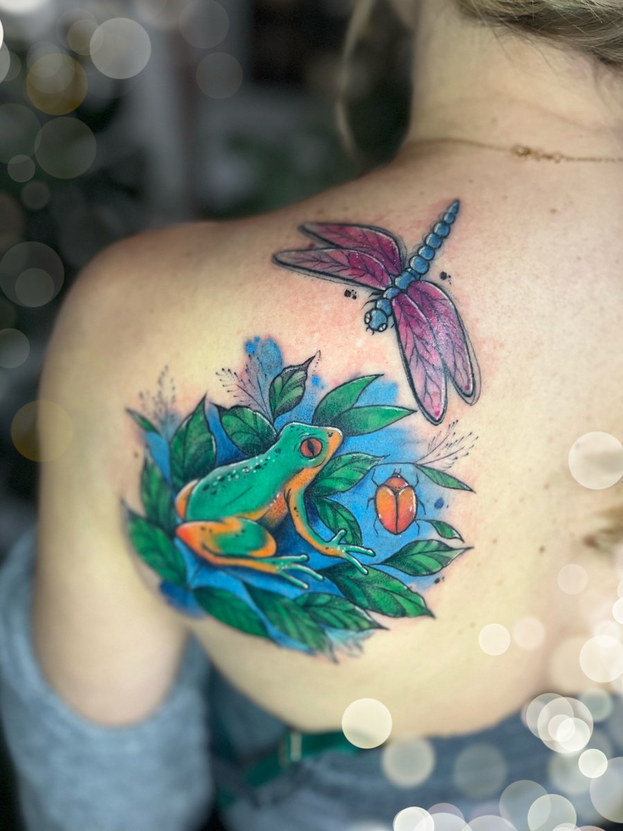 ATKA Anita Kąkol-tatuaż-Abstrakcyjny-Dotwork-Graficzny / Sketch-Watercolor