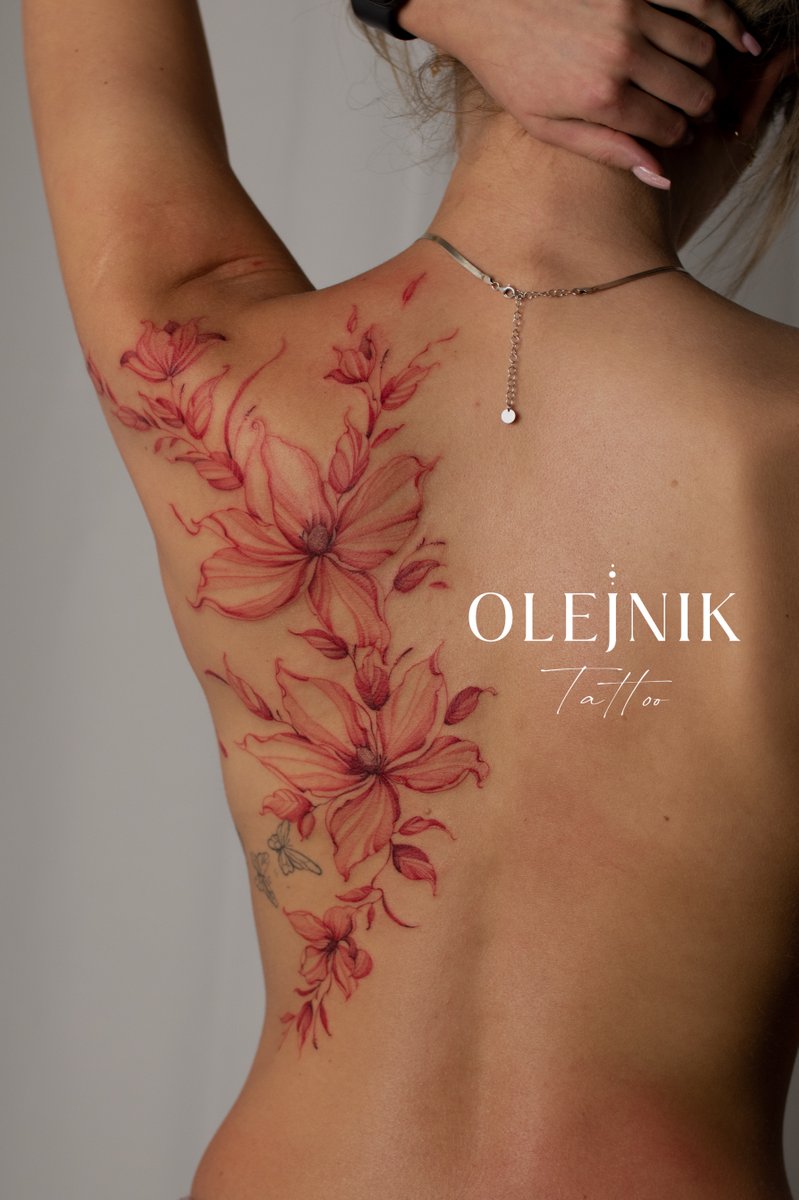 olejnik.tattoo - Wika Olejnik-tatuaż-tatuazplecy-plecy-Line work / Fineline / Outline