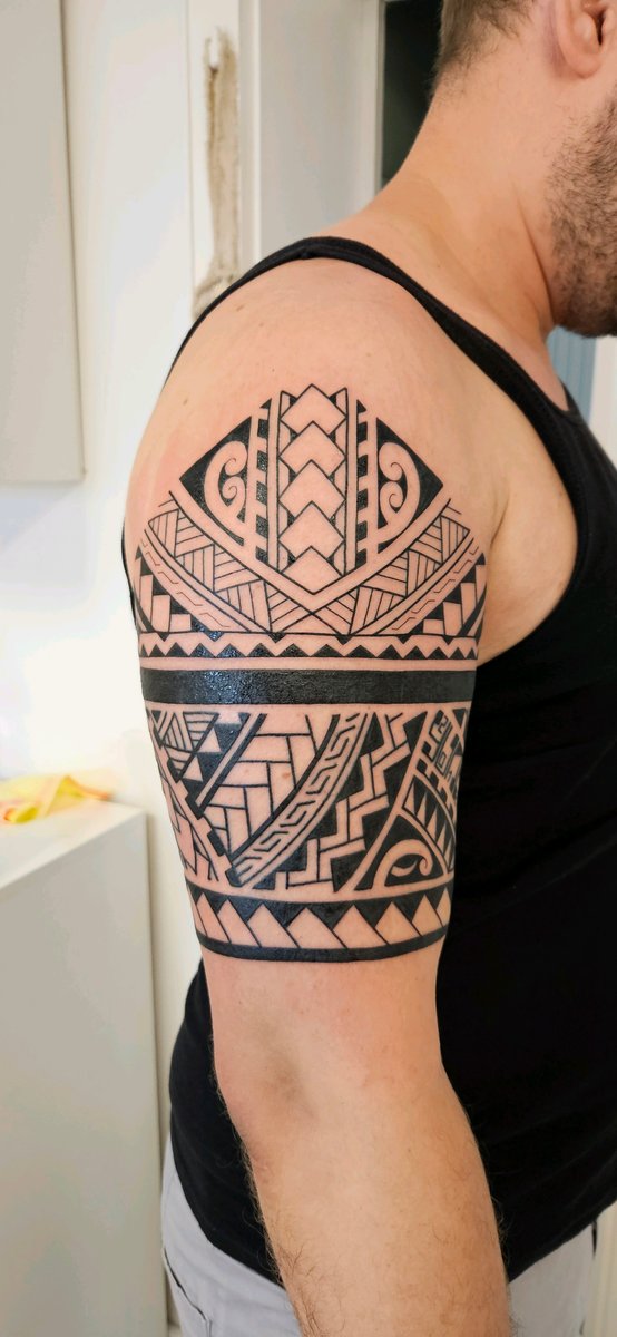 Agnieszka Kulińska -tatuaż-Polinezyjski / Tribal