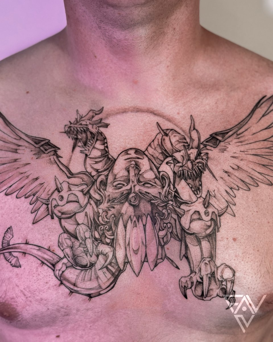 Kacper Kurzawa Faun Tattoo-tatuaż-tatuazgraficzny-peppershading-Black & Grey-Graficzny / Sketch