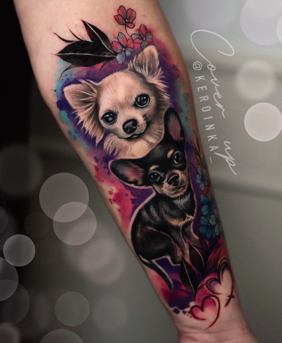 Keroina-tatuaż-Graficzny / Sketch-Realizm-Watercolor