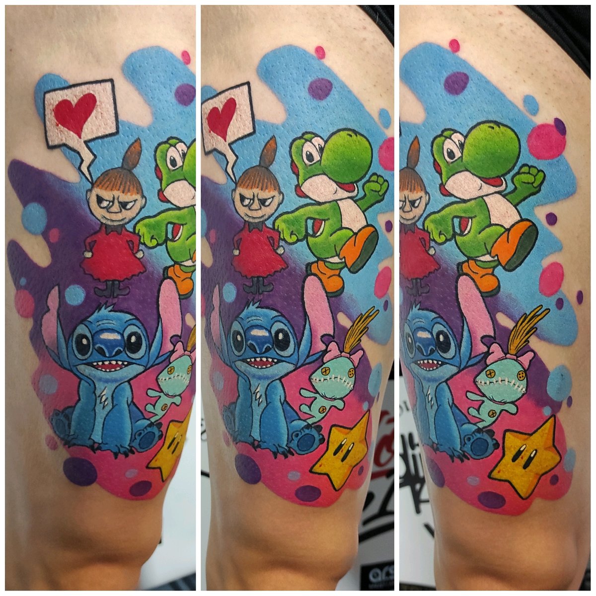 Jakub DINKZ Chruściel-tatuaż-colortattoo-tatuażkolorowy-Graficzny / Sketch-Newschool / Graffiti / Cartoon