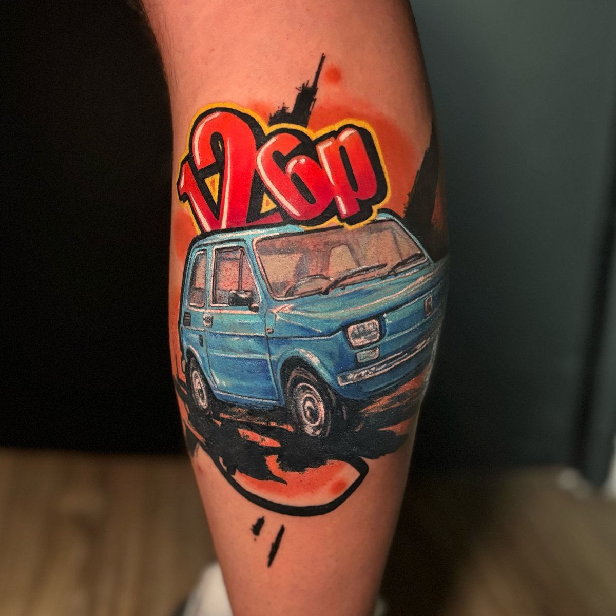 Łukasz Żydek-tatuaż-maluch-klatwa-Graficzny / Sketch-Kaligrafia / Lettering-Newschool / Graffiti / Cartoon-Realizm