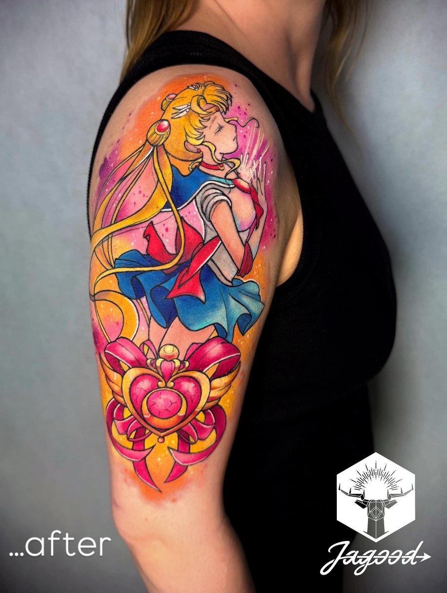 Jagoda "Jagood" Jęcikowska-tatuaż-coverup-watercolor-Abstrakcyjny-Graficzny / Sketch-Watercolor