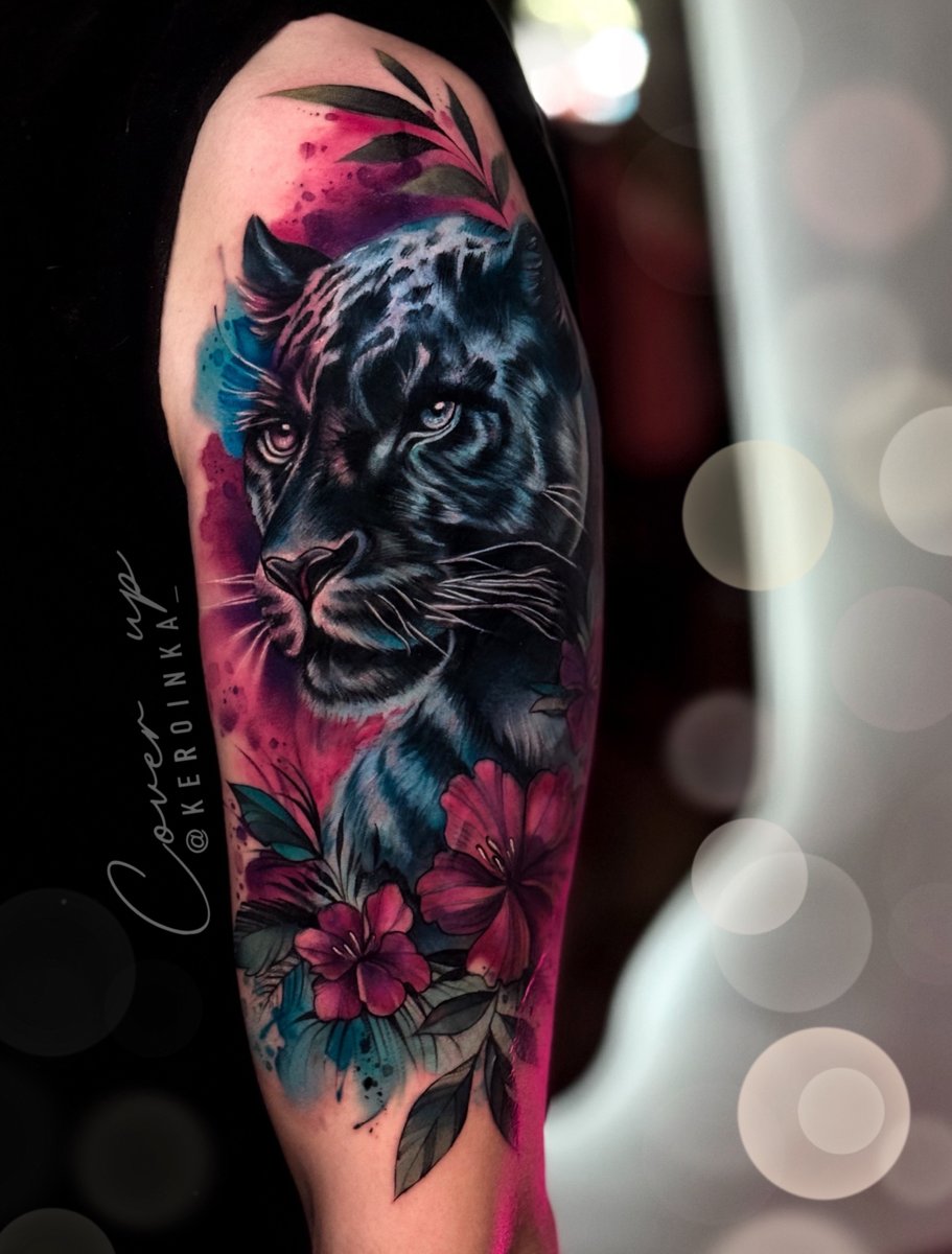 Keroina-tatuaż-Graficzny / Sketch-Realizm-Watercolor