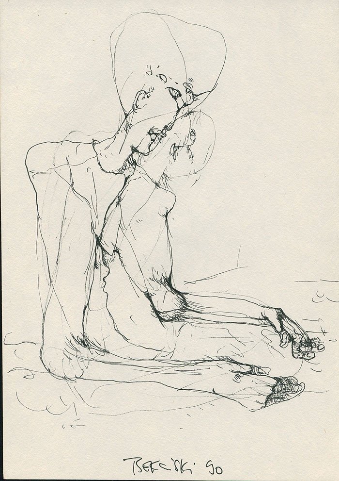 Przemysław Jaśkiewicz-tatuaż-beksiński-zbeksiński-Graficzny / Sketch-Line work / Fineline / Outline