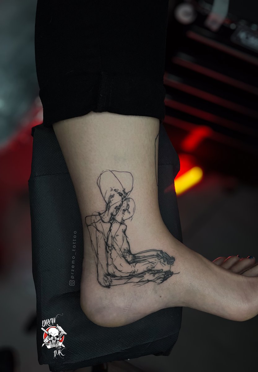 Przemysław Jaśkiewicz-tatuaż-beksiński-zbeksiński-Graficzny / Sketch-Line work / Fineline / Outline