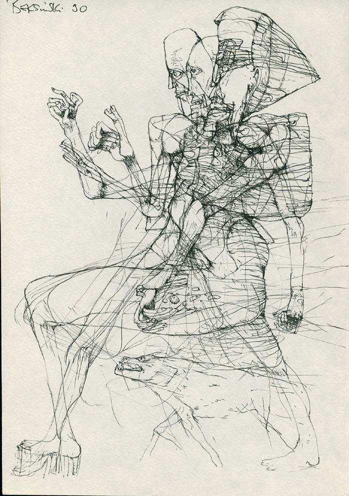 Przemysław Jaśkiewicz-tatuaż-beksiński-zbeksiński-Graficzny / Sketch-Line work / Fineline / Outline