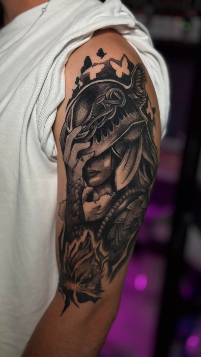 ronin47-tatuaż-portret-malenia-Dotwork