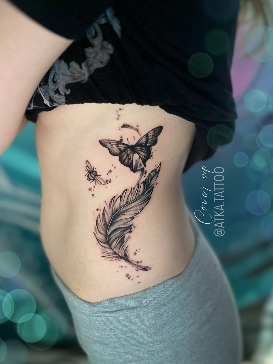 Studio tatuażu Gdynia Anita ATKA Kąkol-tatuaż-gdynia-tatuazgdynia-Abstrakcyjny-Dotwork-Graficzny / Sketch
