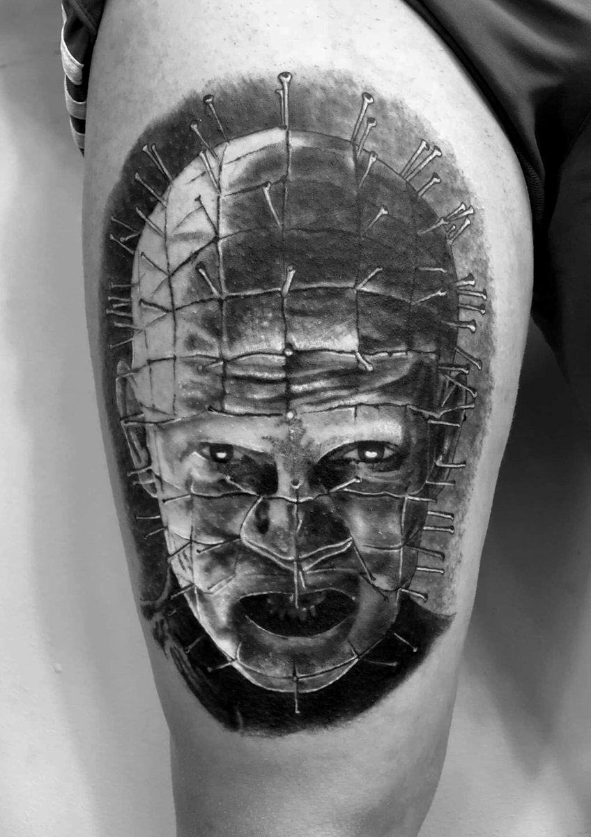 Sebastian Stańczak-tatuaż-pinhead-udo-Realizm