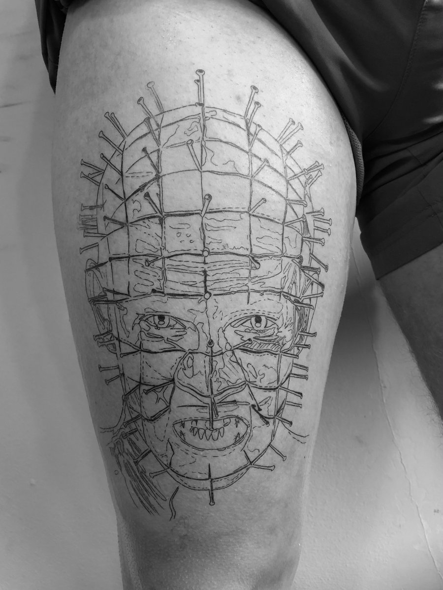 Sebastian Stańczak-tatuaż-pinhead-udo-Realizm