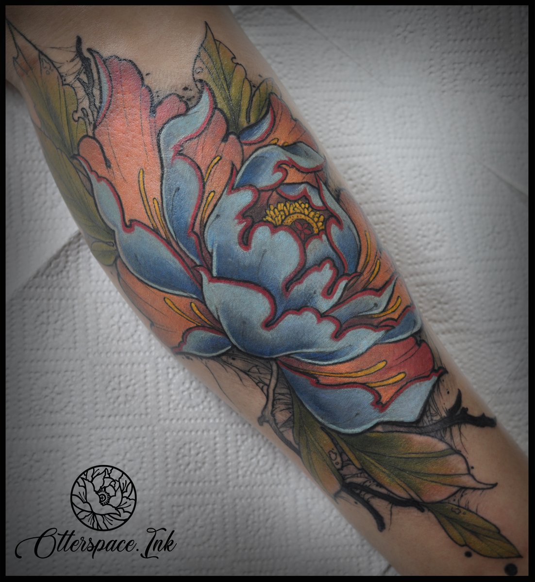 Weronika Król-tatuaż-cover-łydka-Irezumi (Japoński) / Neo-japoński