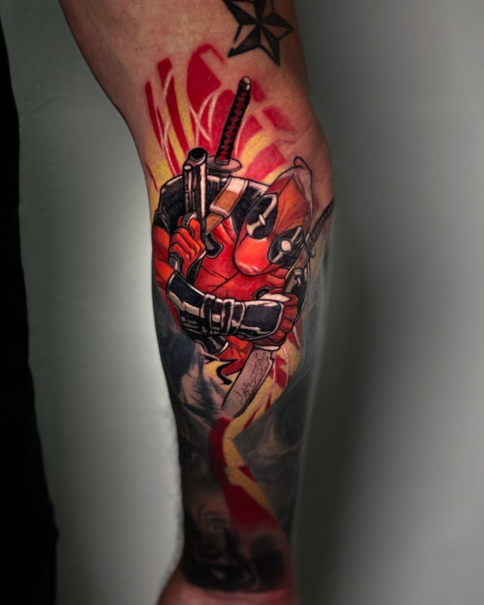 Thanks.Leo_Tattoo-tatuaż-graficzny-przedramie-Abstrakcyjny-Graficzny / Sketch-Newschool / Graffiti / Cartoon