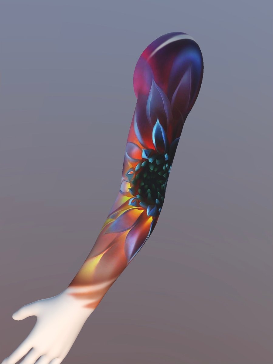 Nikita Degtyarev-wzór-kwiaty-Realizm