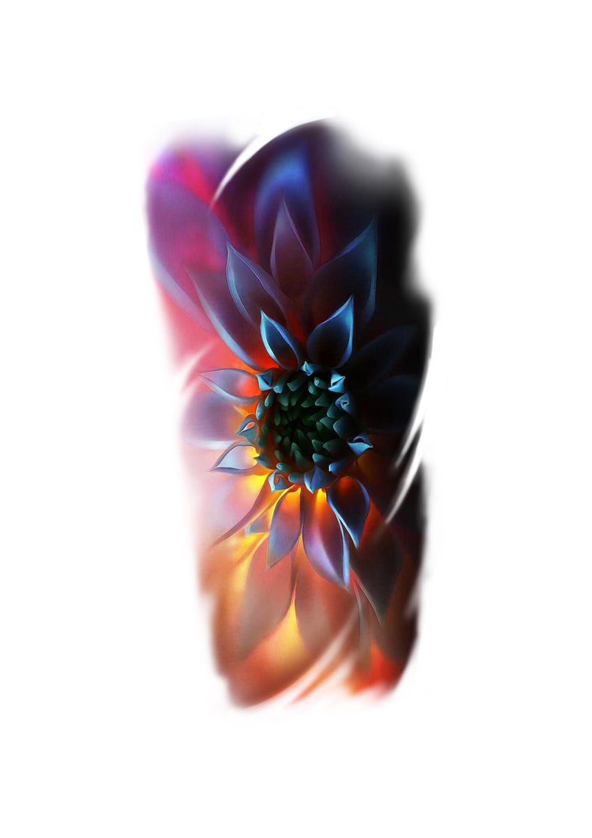 Nikita Degtyarev-wzór-kwiaty-Realizm