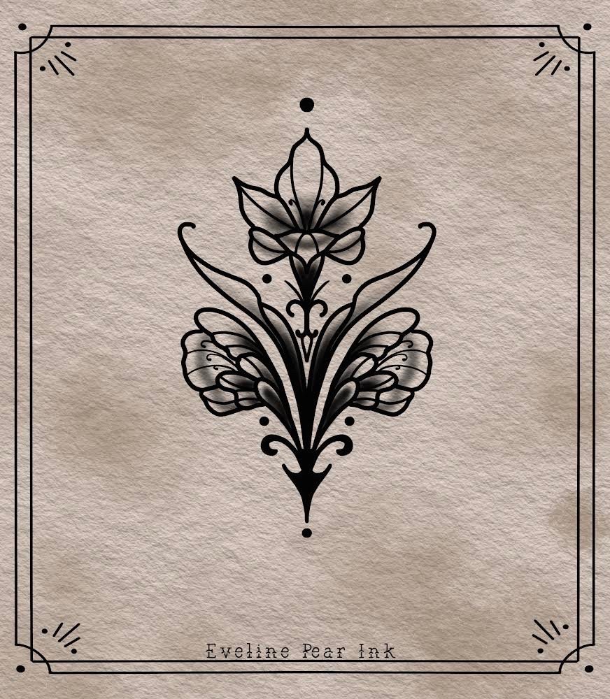 Eveline Pear Ink -wzór-oldschool-oldschooltattoo-Traditional / Oldschool