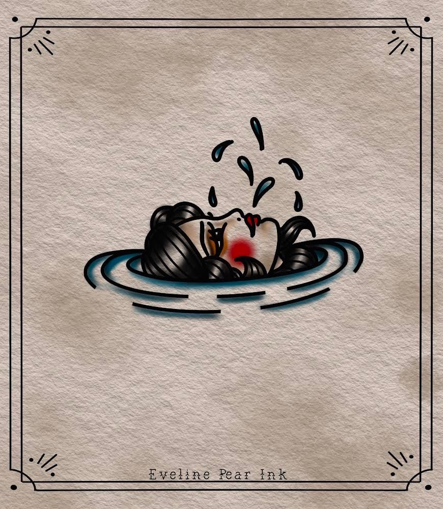 Eveline Pear Ink -wzór-oldschool-oldschooltattoo-Traditional / Oldschool