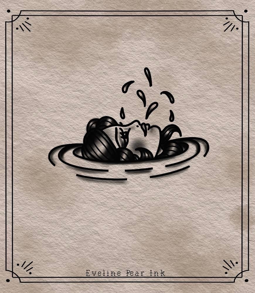 Eveline Pear Ink -wzór-oldschool-oldschooltattoo-Traditional / Oldschool