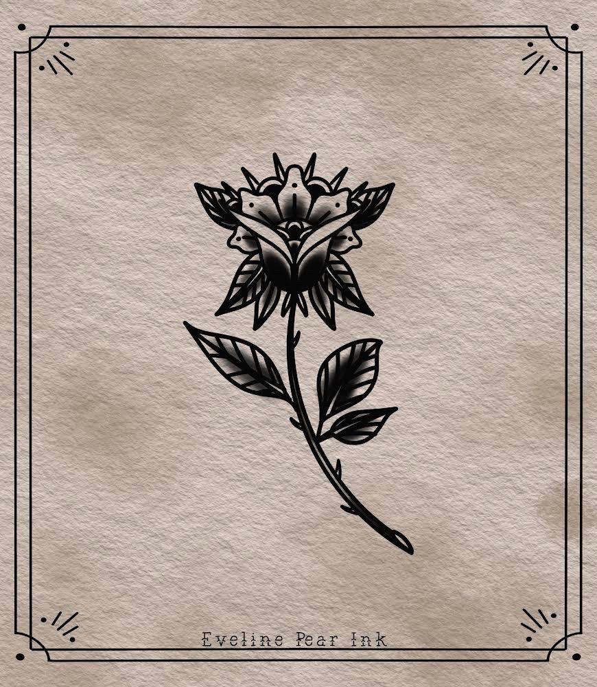 Eveline Pear Ink -wzór-oldschool-oldschooltattoo-Traditional / Oldschool