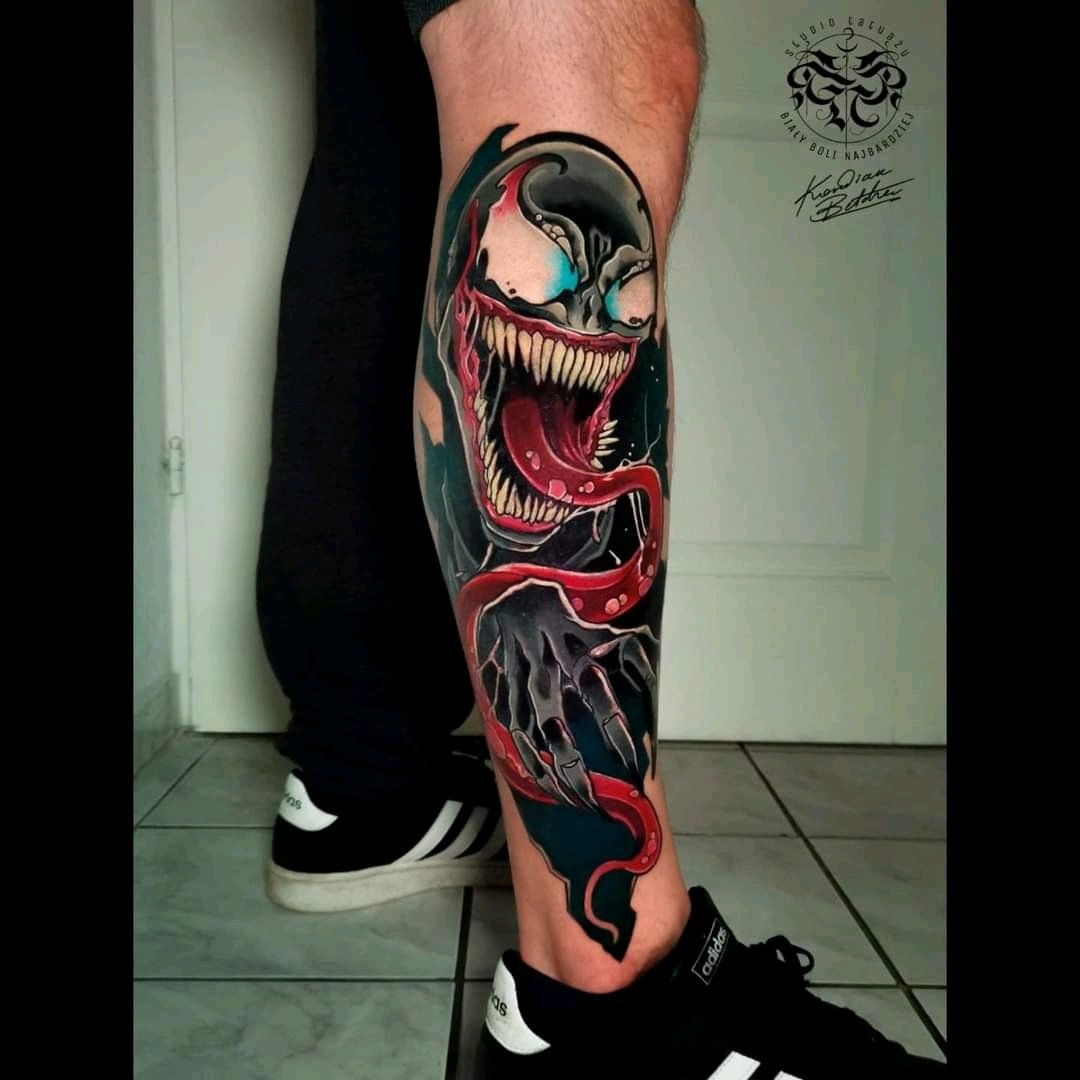 Kordian Betcher-tatuaż-marvel-venom-Neo-tradycyjny-Newschool / Graffiti / Cartoon