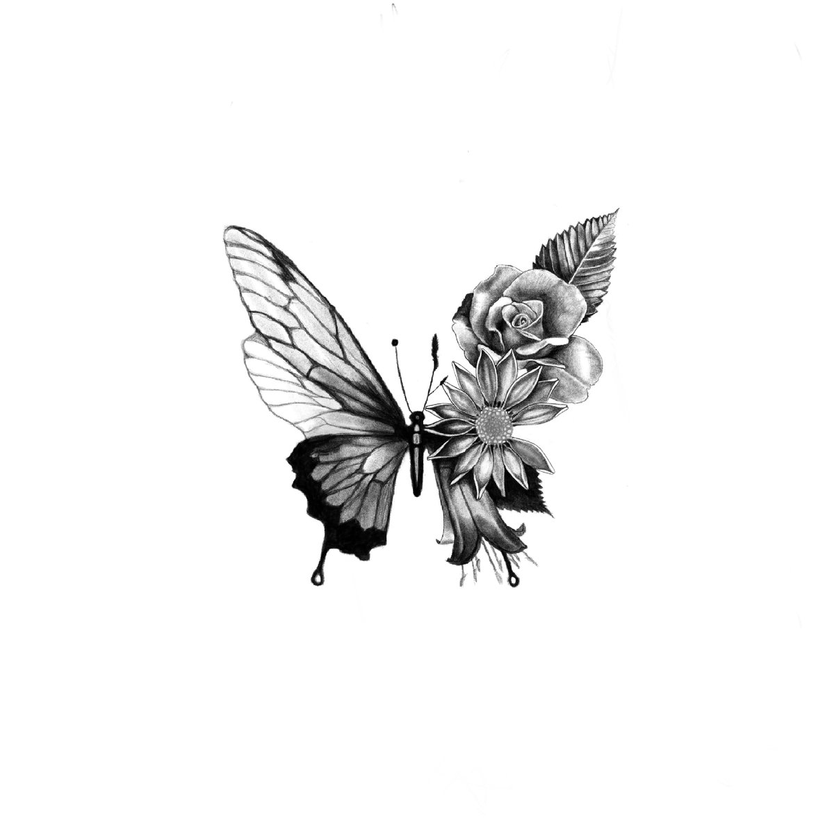 Łukasz Dymowski-wzór-kwiaty-motyl-Minimalizm-Realizm