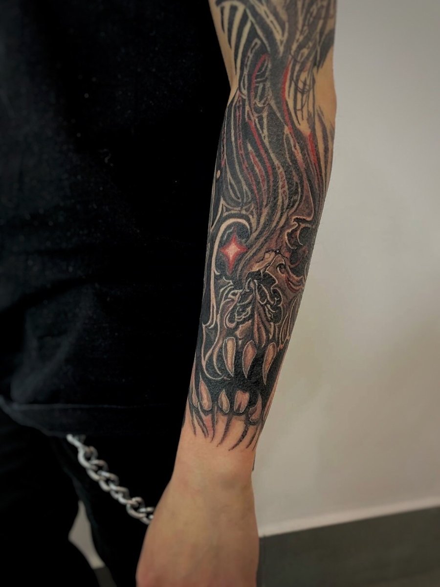 Alex Kaldwin-tatuaż-Abstrakcyjny-Black & Grey-Gotycki