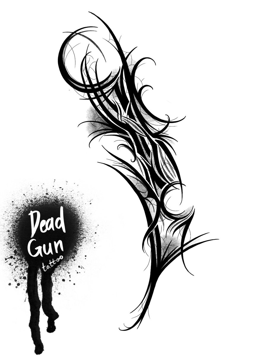 Alex Kaldwin-wzór-Black & Grey-Geometryczny / Ornamenty-Gotycki-Graficzny / Sketch