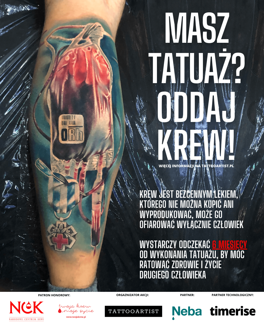 Masz tatuaż? Oddaj Krew! I wygraj tatuaż w trakcie Poznań Tattoo Konwent! [ZAPISZ SIĘ]